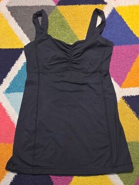 Lululemon Black Aria II Scoop Back Yoga Workout Tank Size 6
